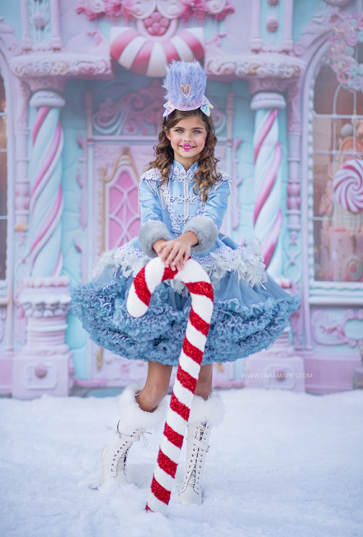 blue nutcracker dress Girls' Christmas Twirl Dress main image 0