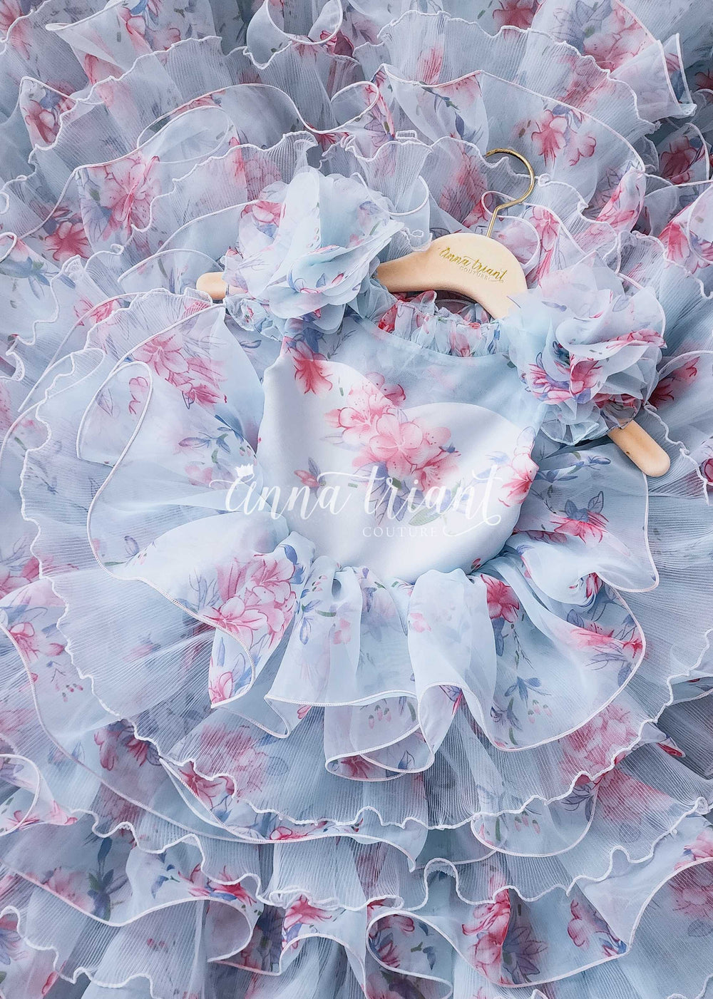 Porcelain Doll Gown in Blue