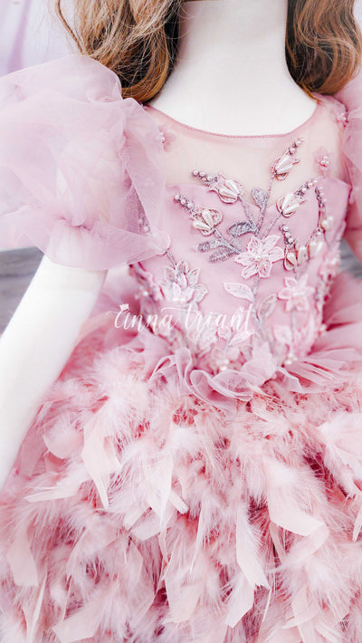 Rose Quartz Plumes Dress