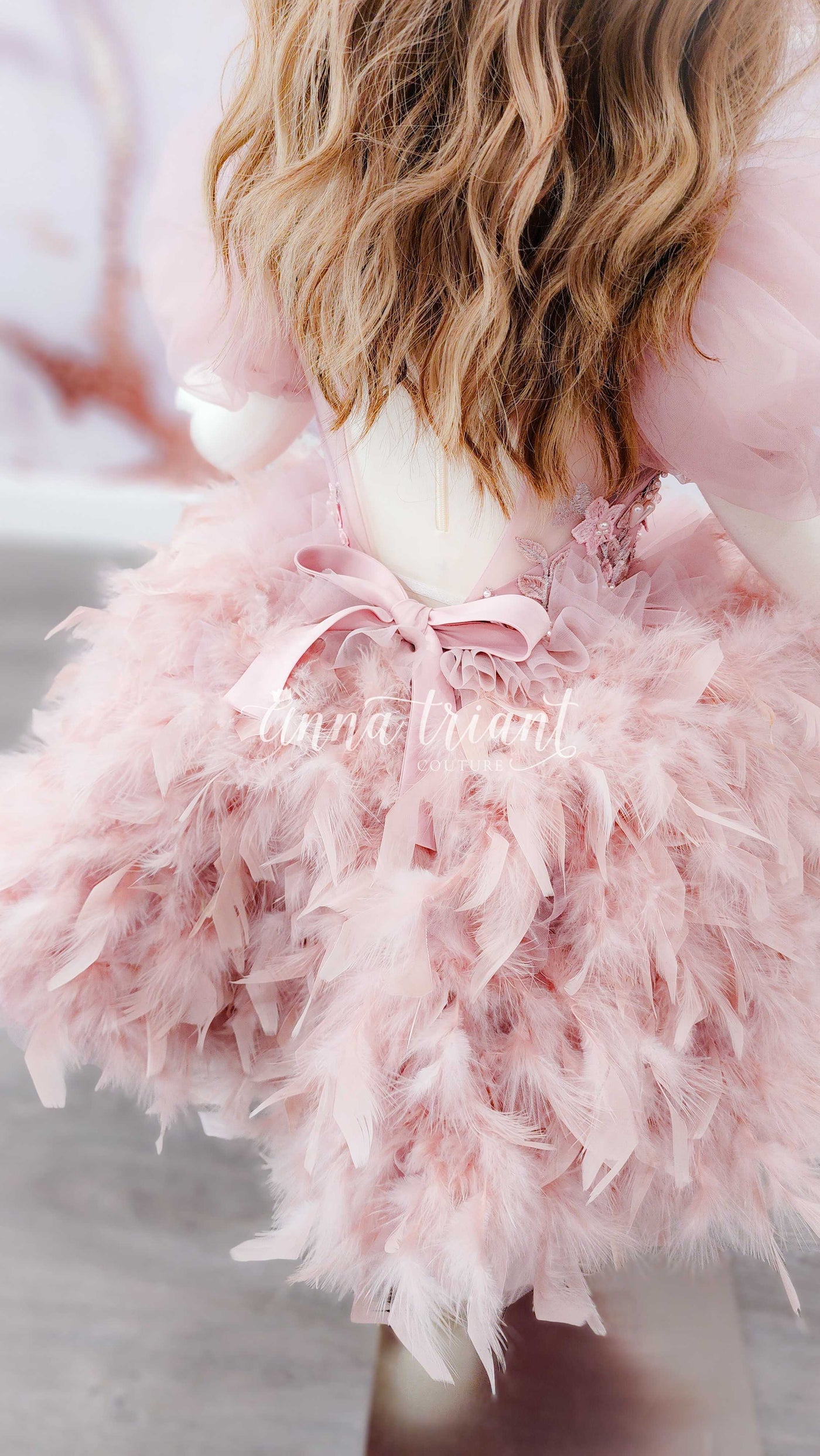 Rose Quartz Plumes Dress