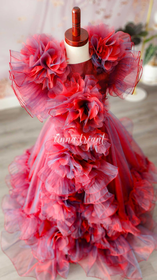 Siren Gown in Intense Red by Anna Triant Couture Siren Gown in Intense Red by Anna Triant Couture