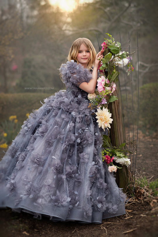Blooming Monochrome Gown