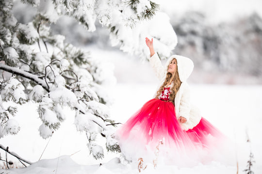 Amaryllis Gown in Red Ombre