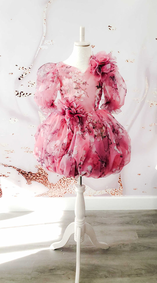 Floral Organza Bubble Dress