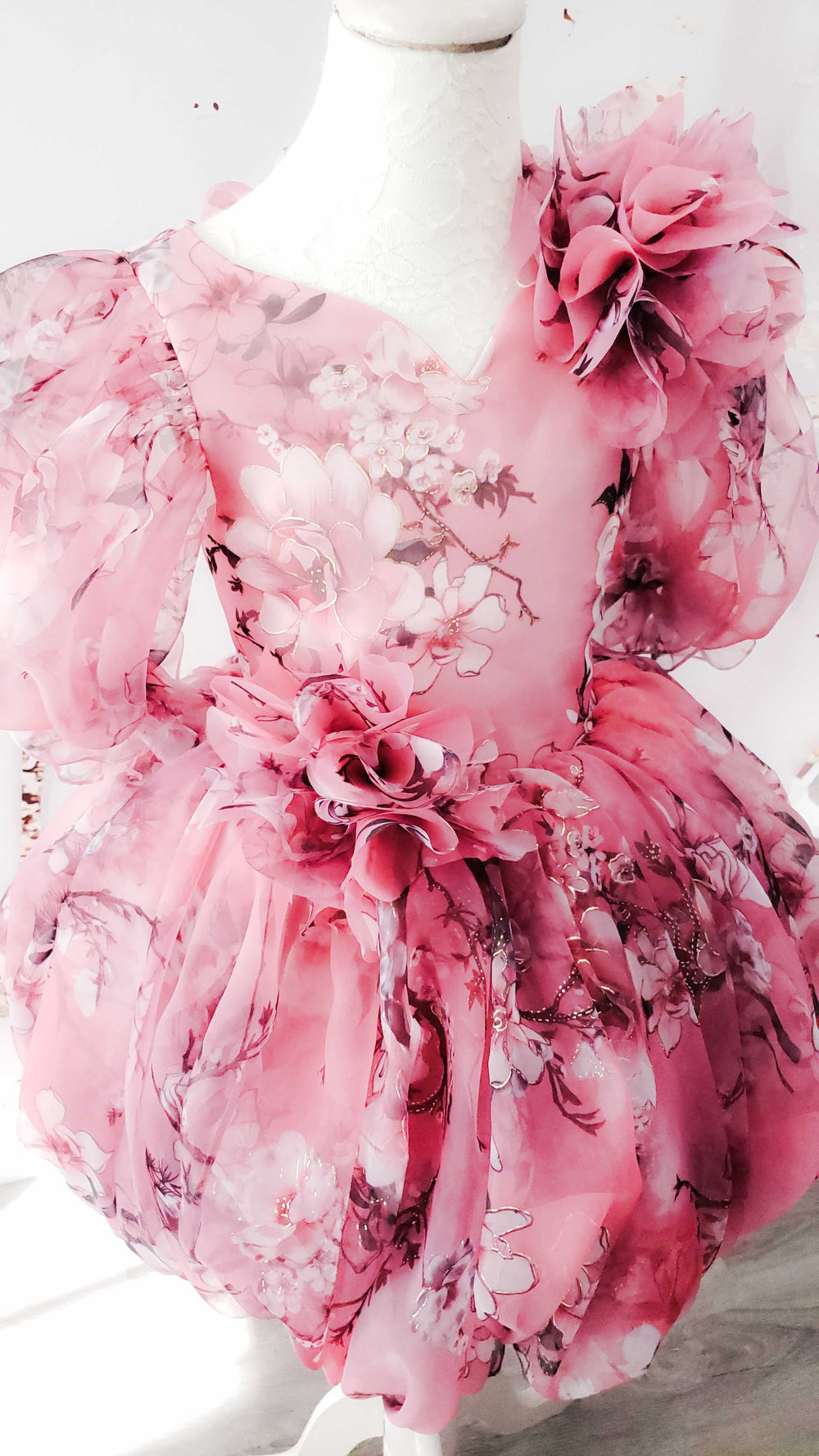 Floral Organza Bubble Dress