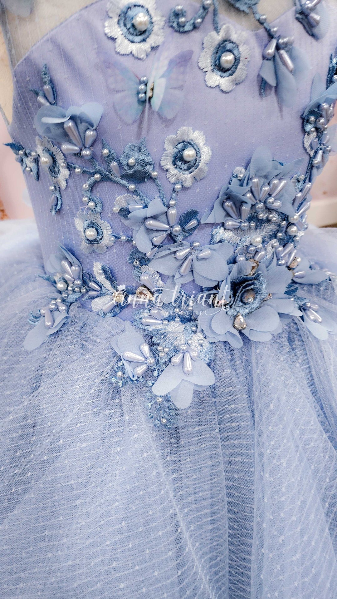 Cornflower Blooms Gown