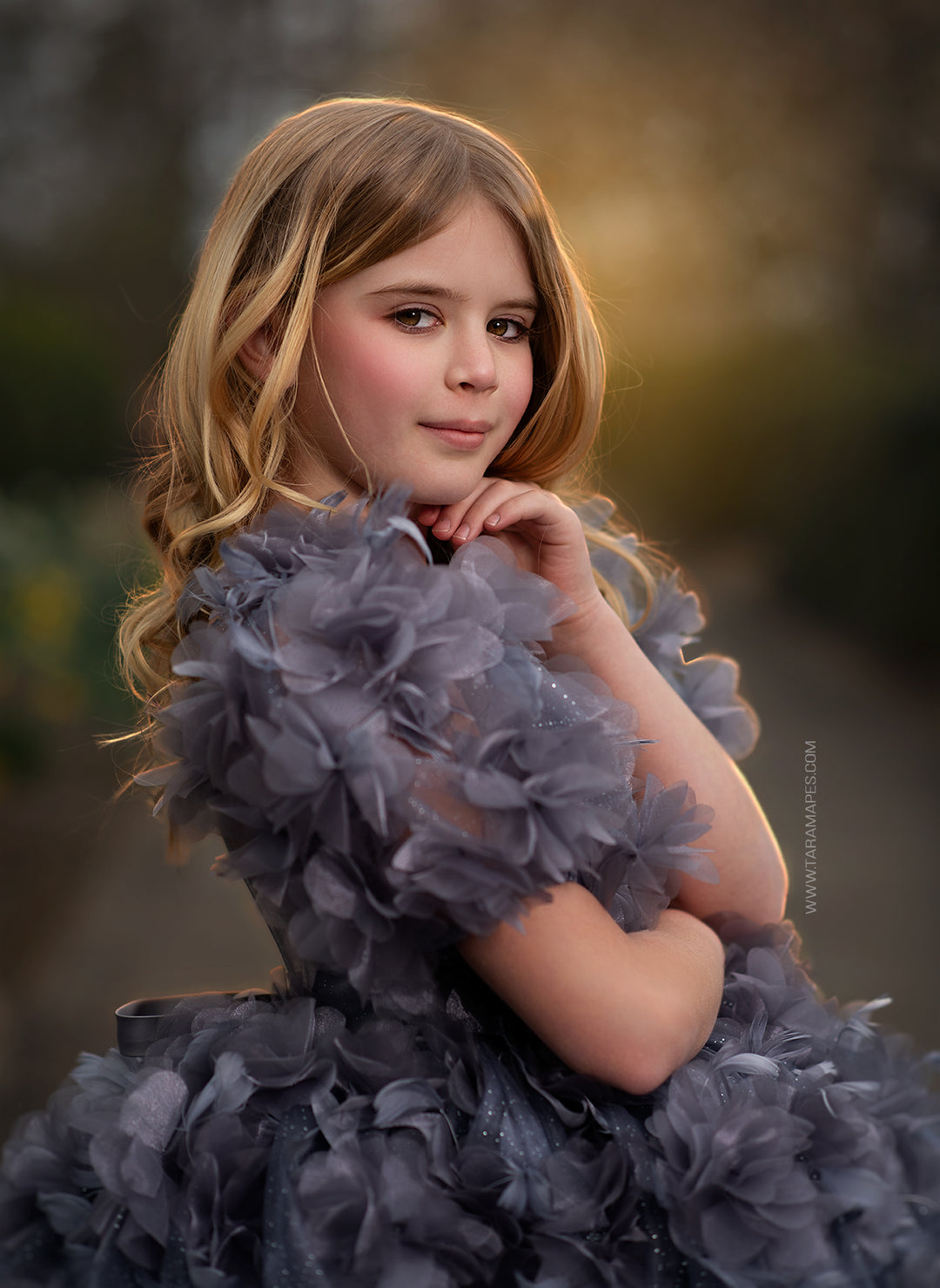 Blooming Monochrome Gown