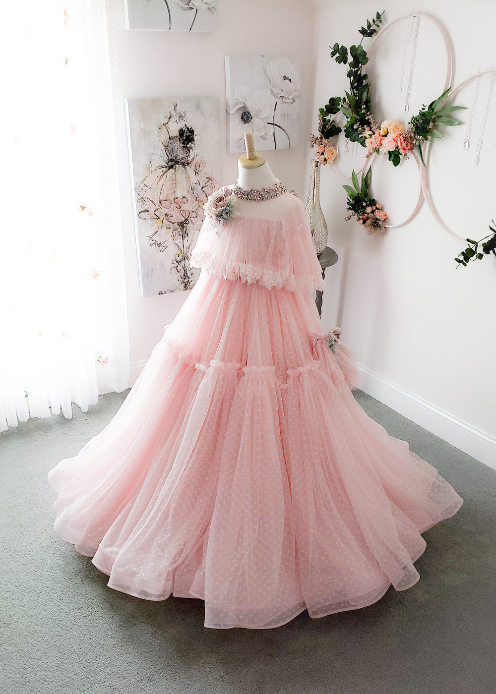Dahlia Adult Gown in Pink