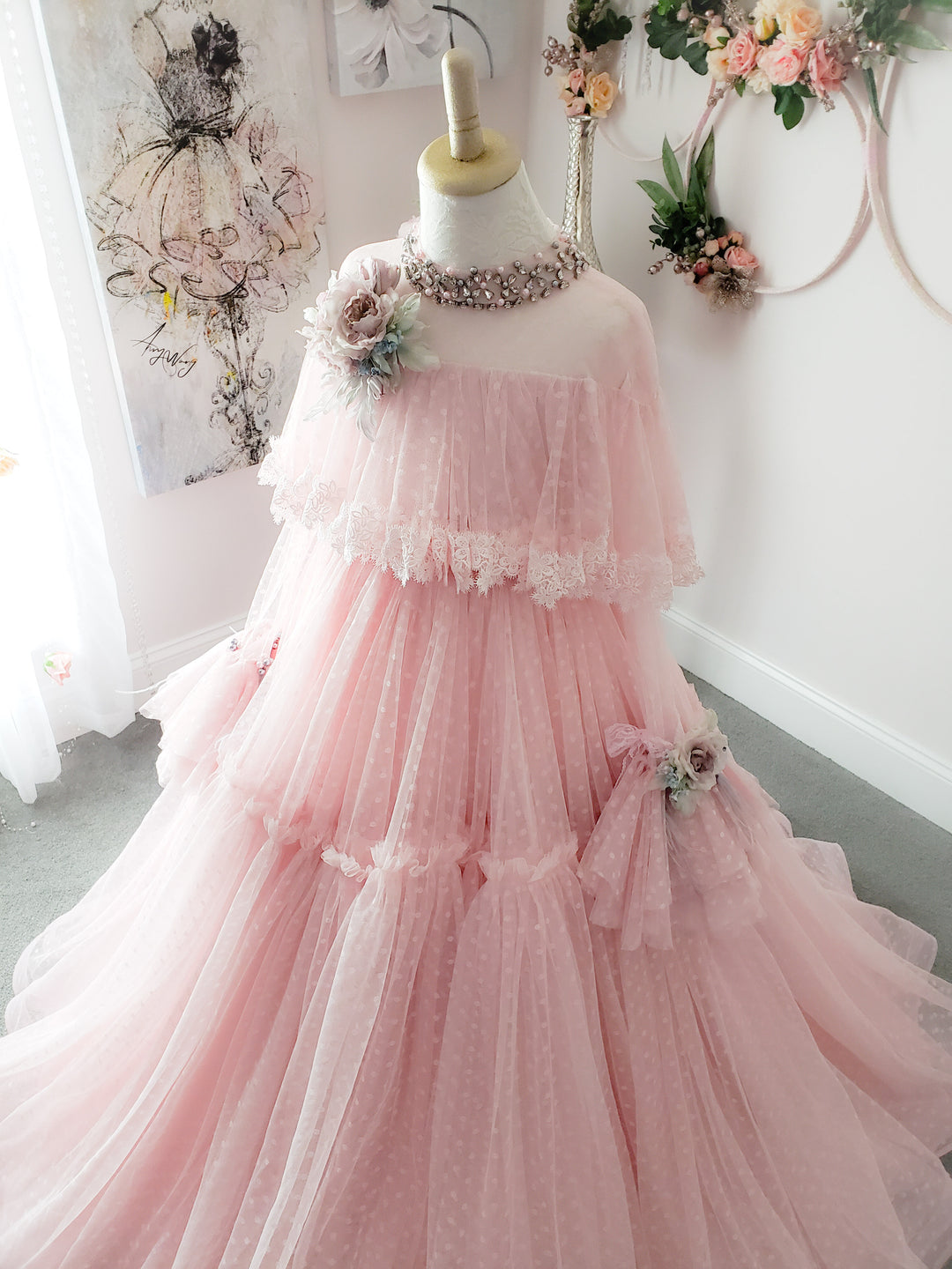 Dahlia Adult Gown in Pink