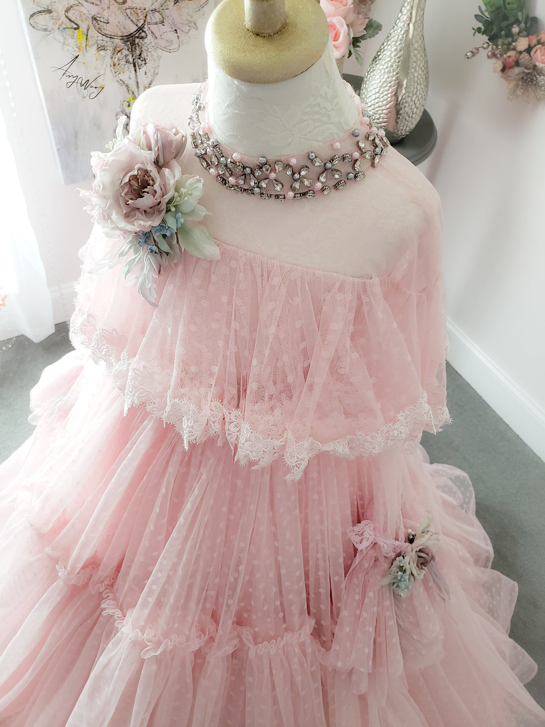 Dahlia Adult Gown in Pink