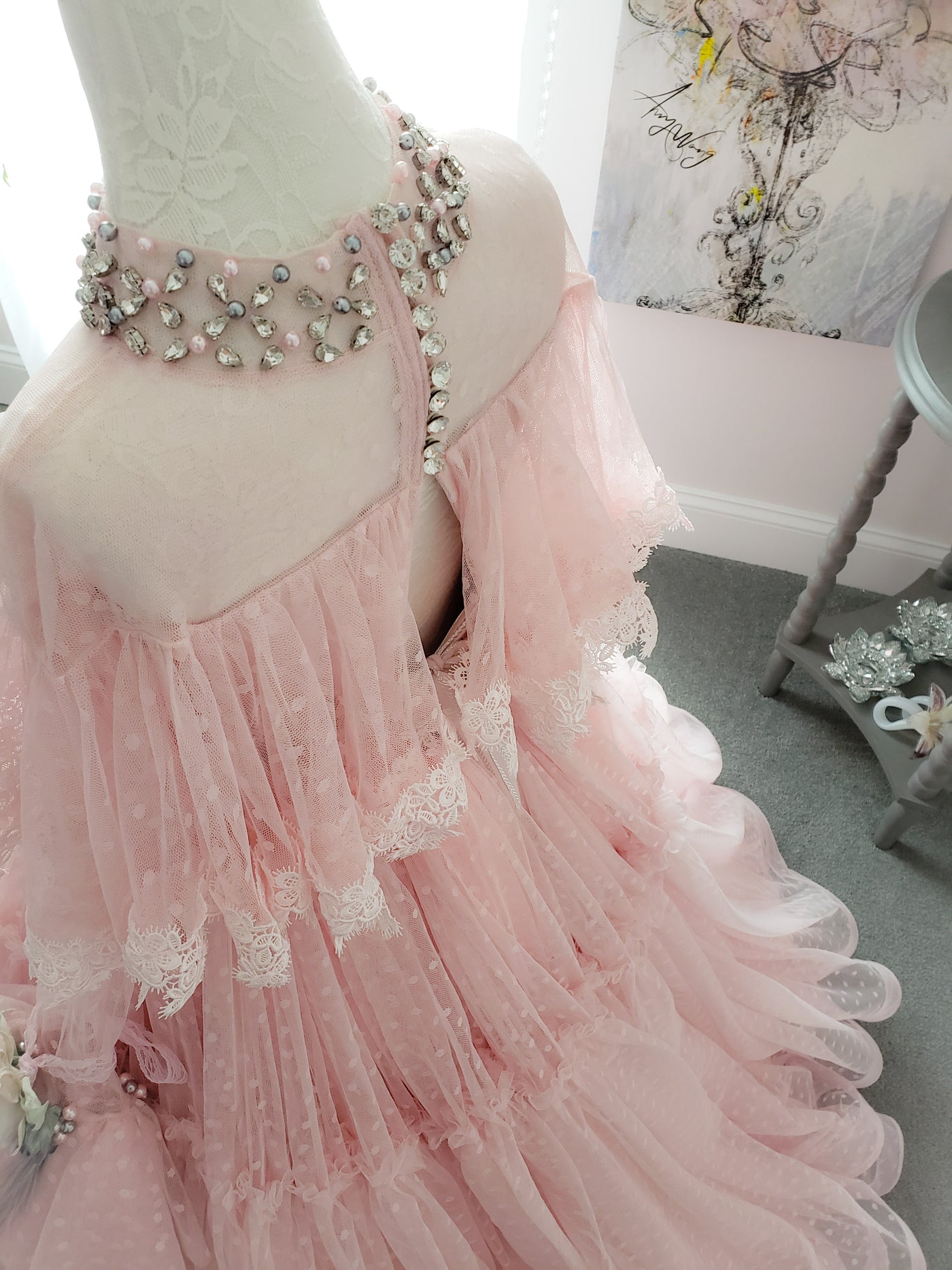 Delia Gown in Pink