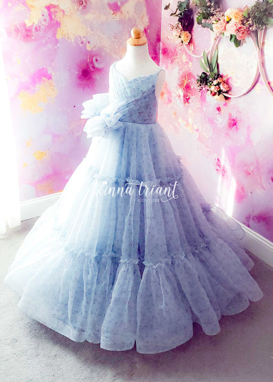 Ditsy Floral Organza Gown