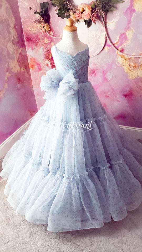 Ditsy Floral Organza Gown