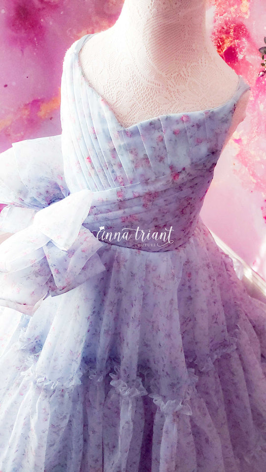 Ditsy Floral Organza Gown