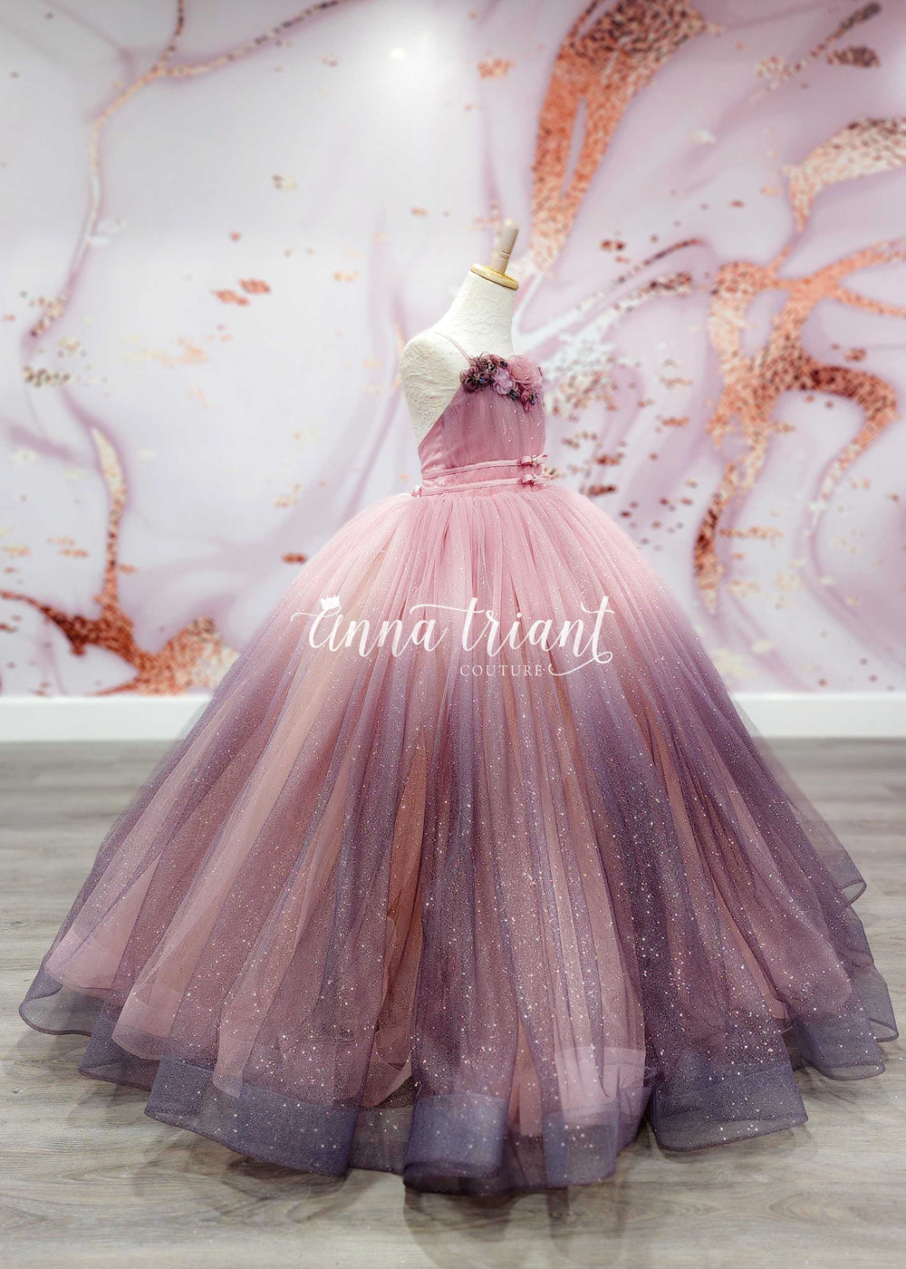 Dusty Pink Shadow Gown