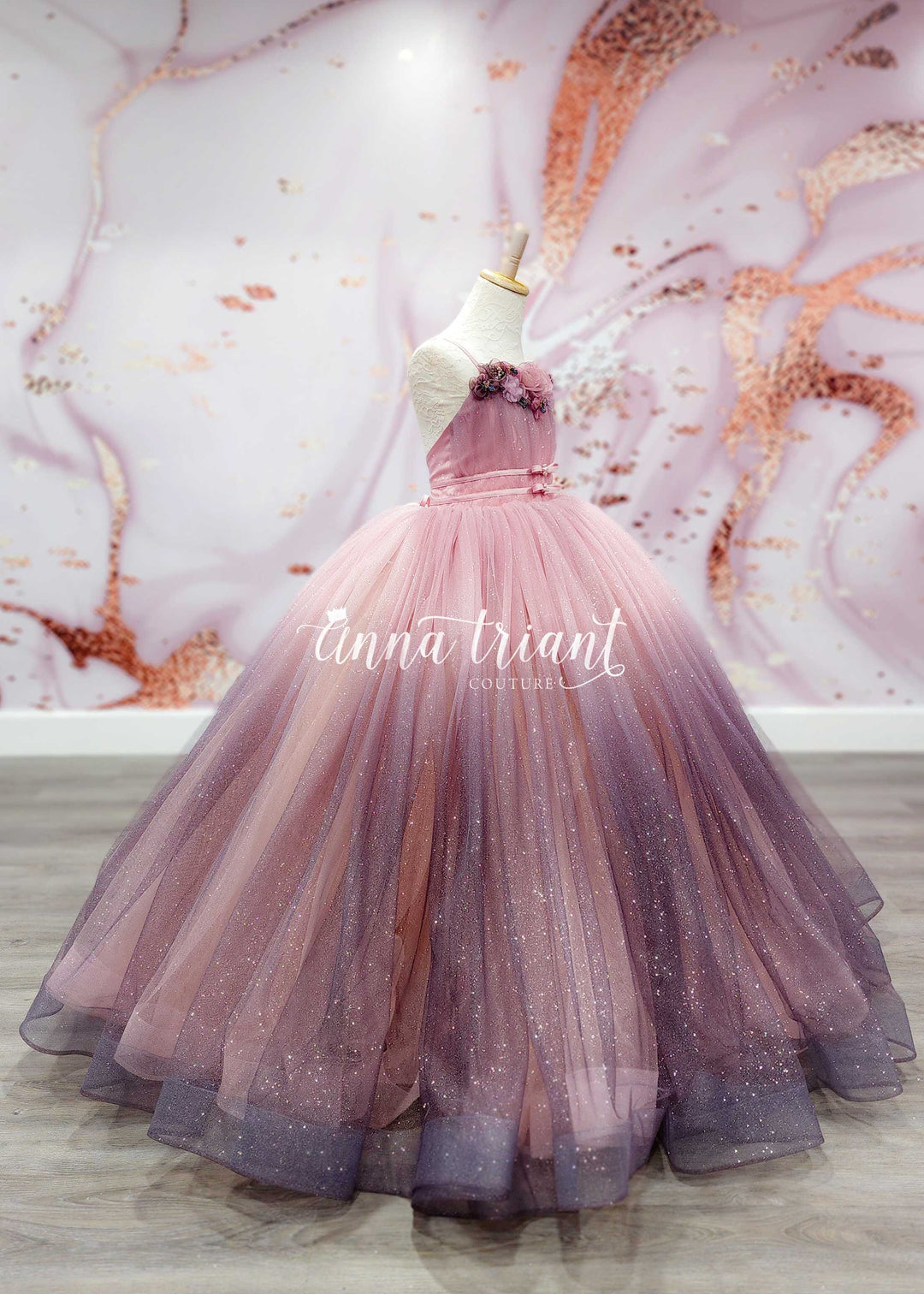 Dusty Pink Shadow Gown