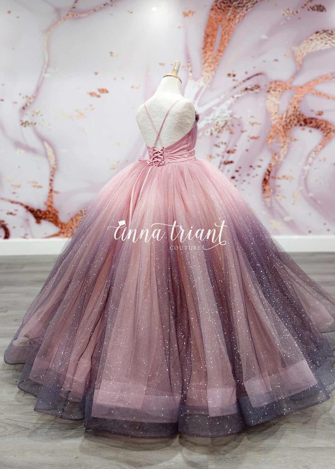 Dusty Pink Shadow Gown