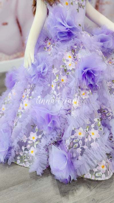 Euphoric Orchids Gown