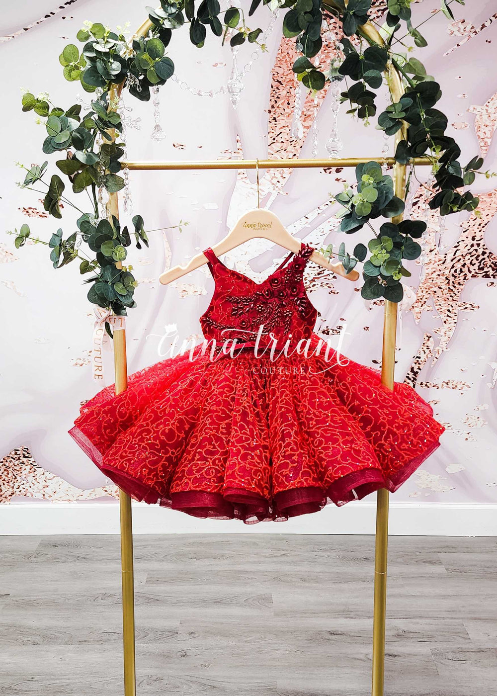 Forest Nymph Dress in Red