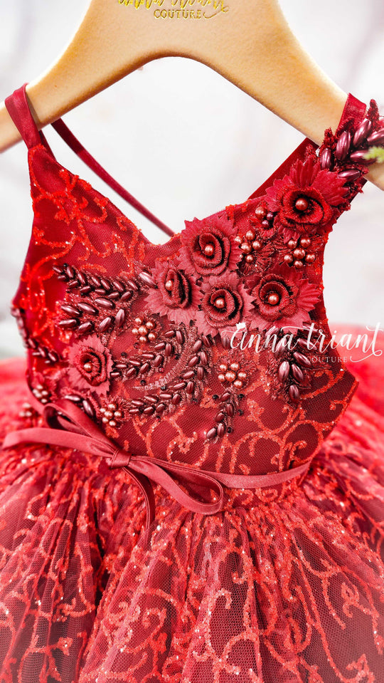 Forest Nymph Dress in Red