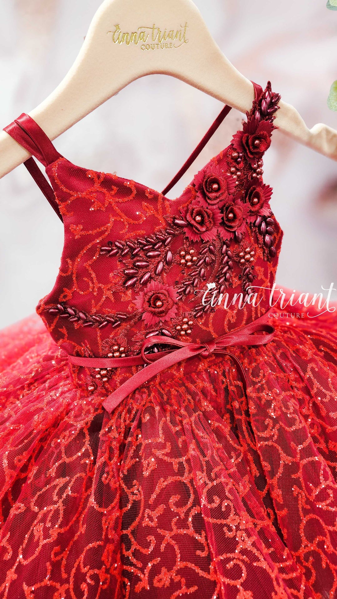 Forest Nymph Dress in Red