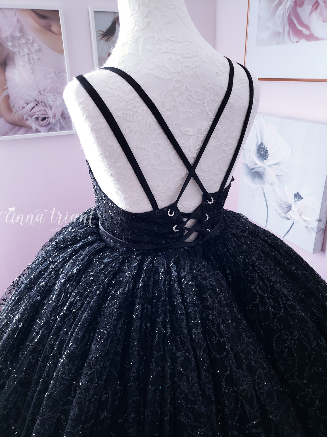 Forest Nymph Gown in Black