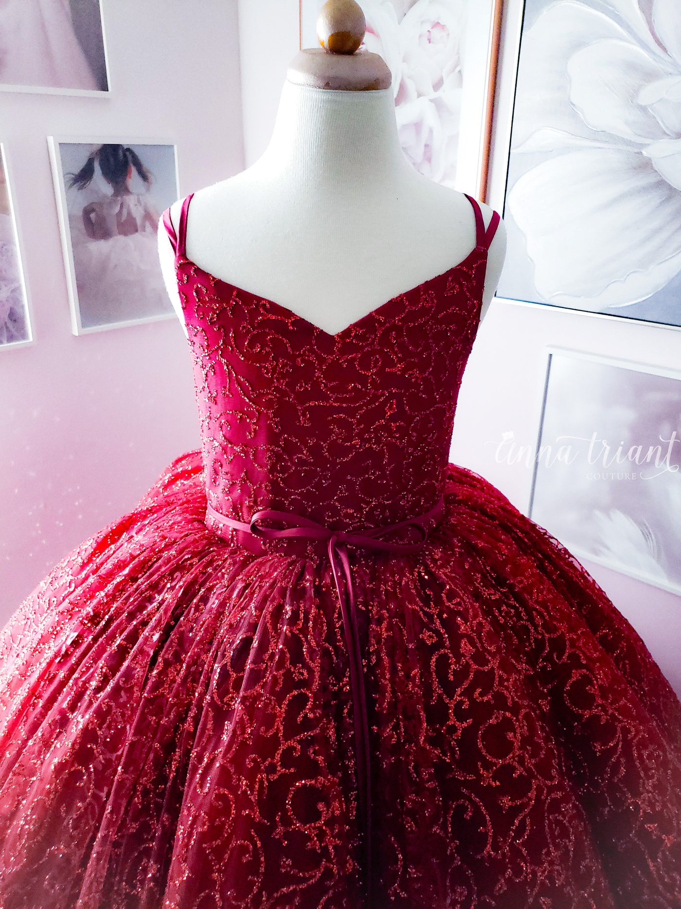 Forest Nymph Gown in Red