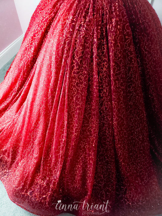 Forest Nymph Gown in Red
