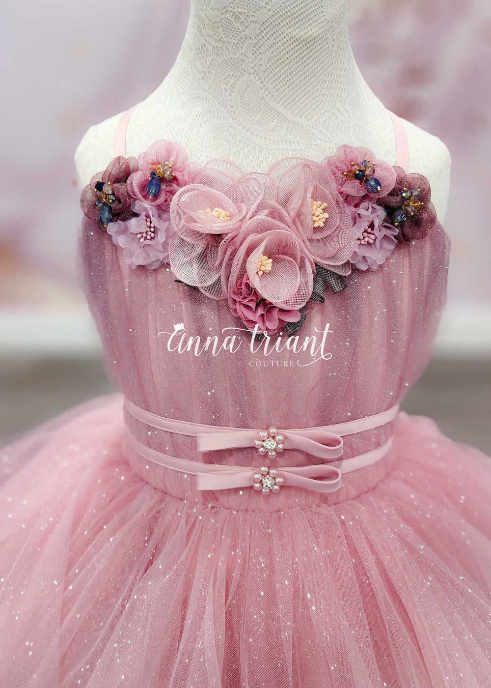 Glitter Sparkles Ombre Gown