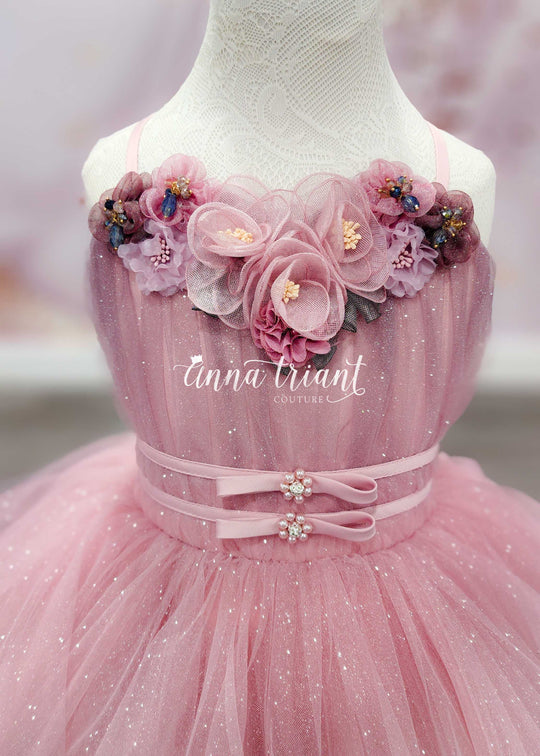 Glitter Sparkles Ombre Gown