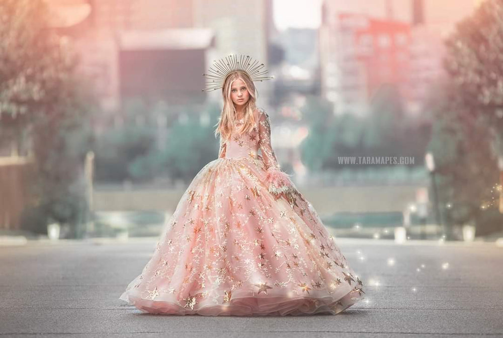 Golden Starburst Gown