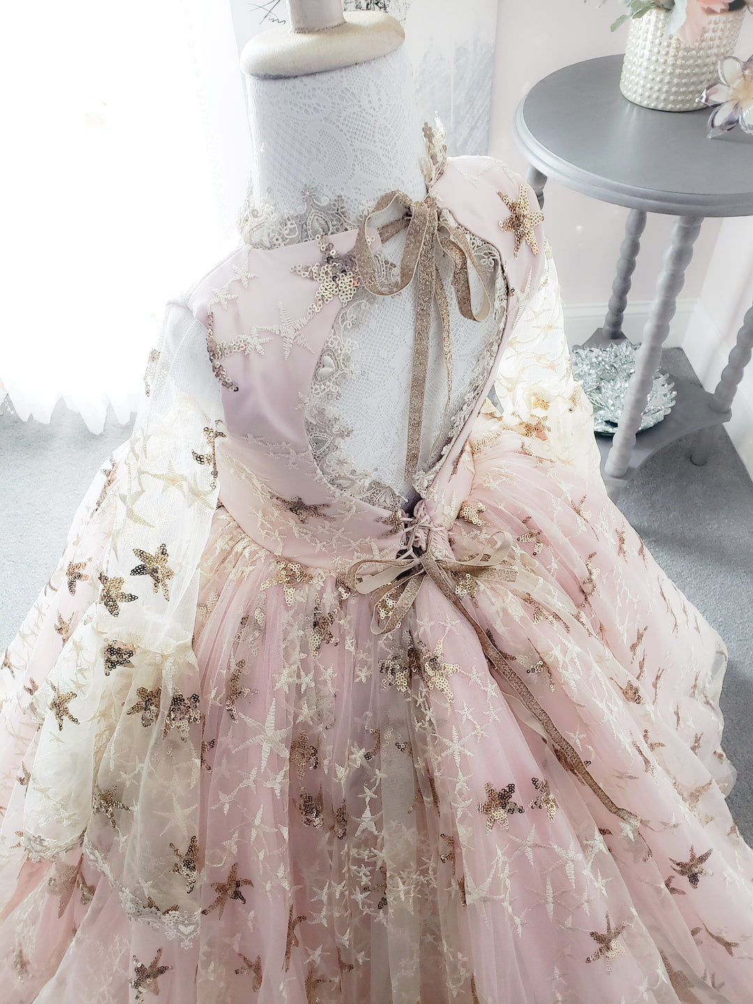 Golden Starburst Gown