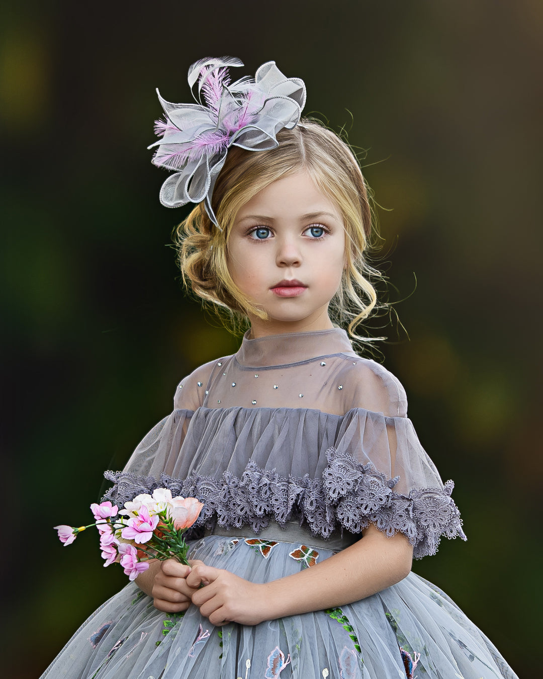 Harmony Gown with Ruffle Bodice