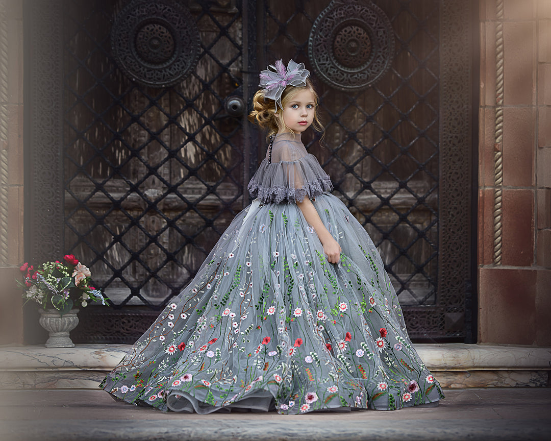 Harmony Gown with Ruffle Bodice