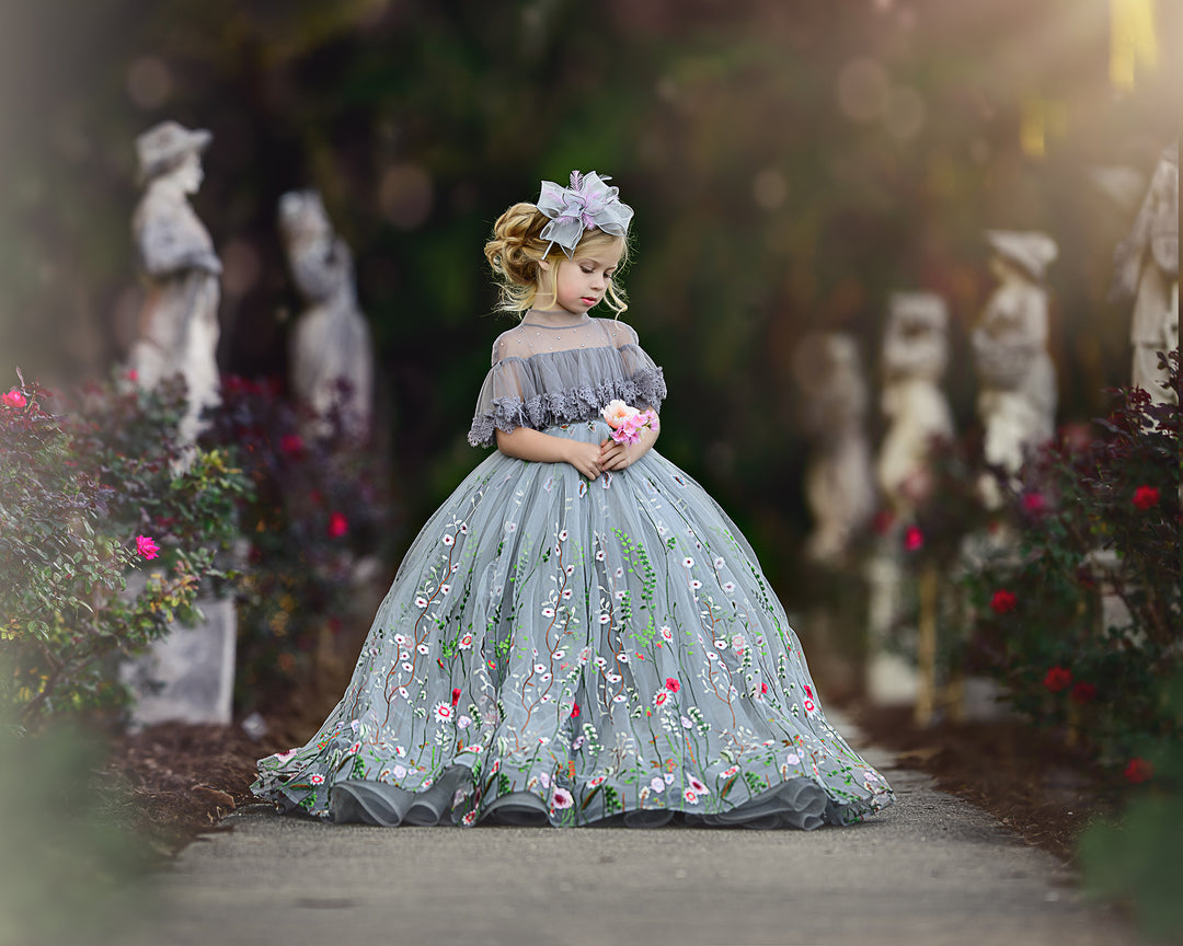 Harmony Gown with Ruffle Bodice