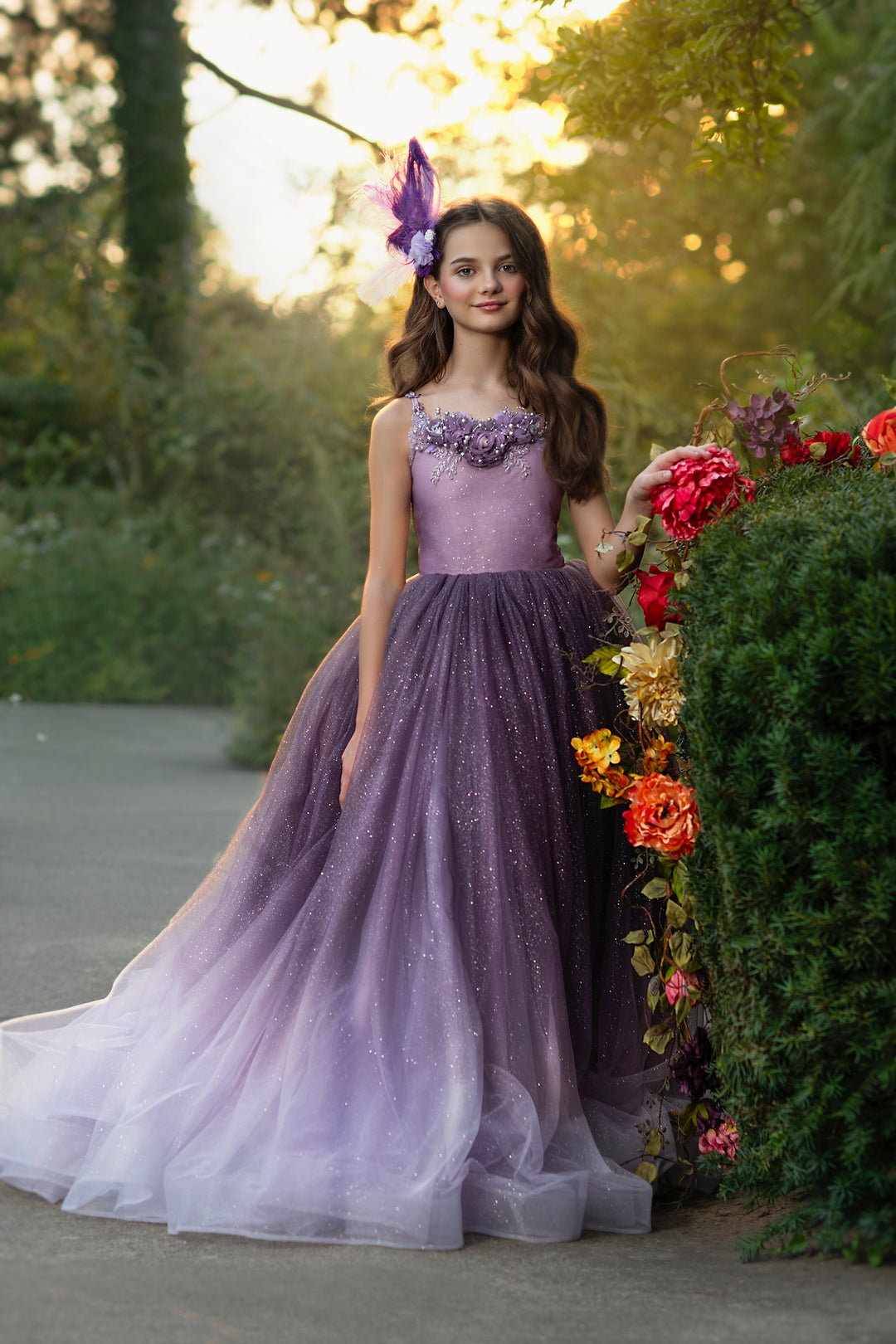 Mauve Shadow Gown