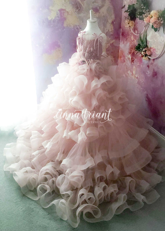 Plissé Gown