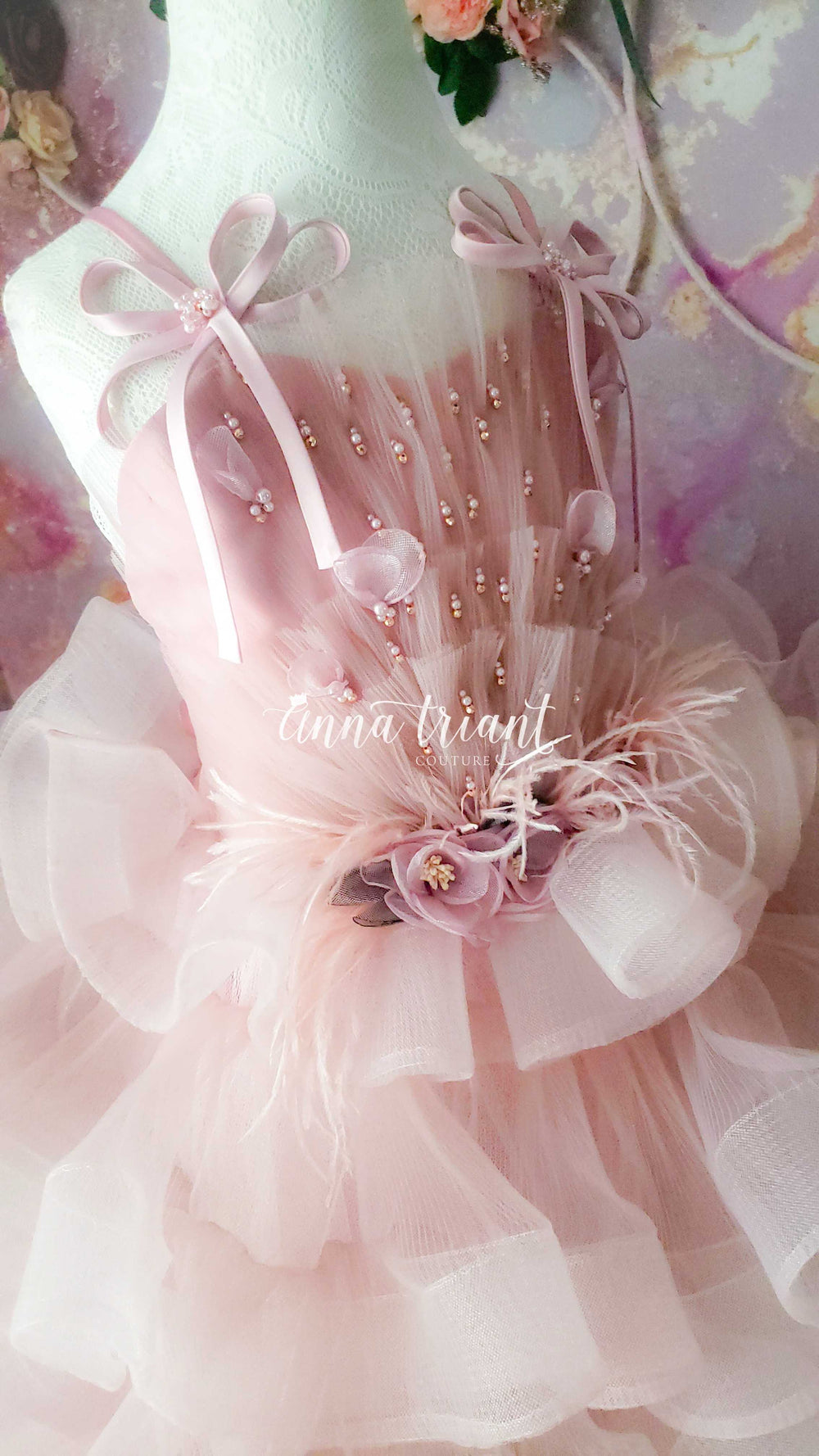 Plissé Gown