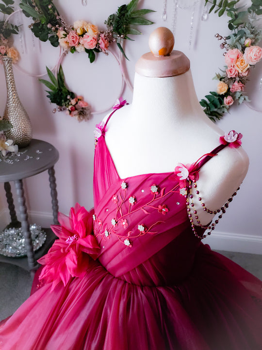 Refined Burgundy Gown