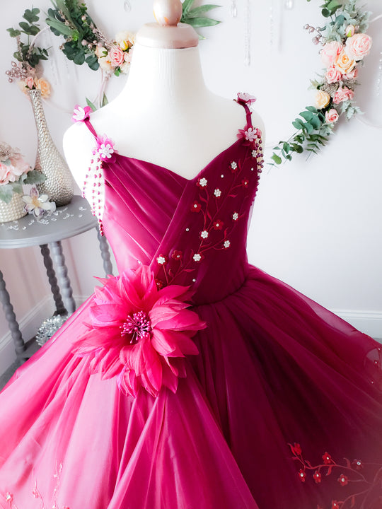 Refined Burgundy Gown