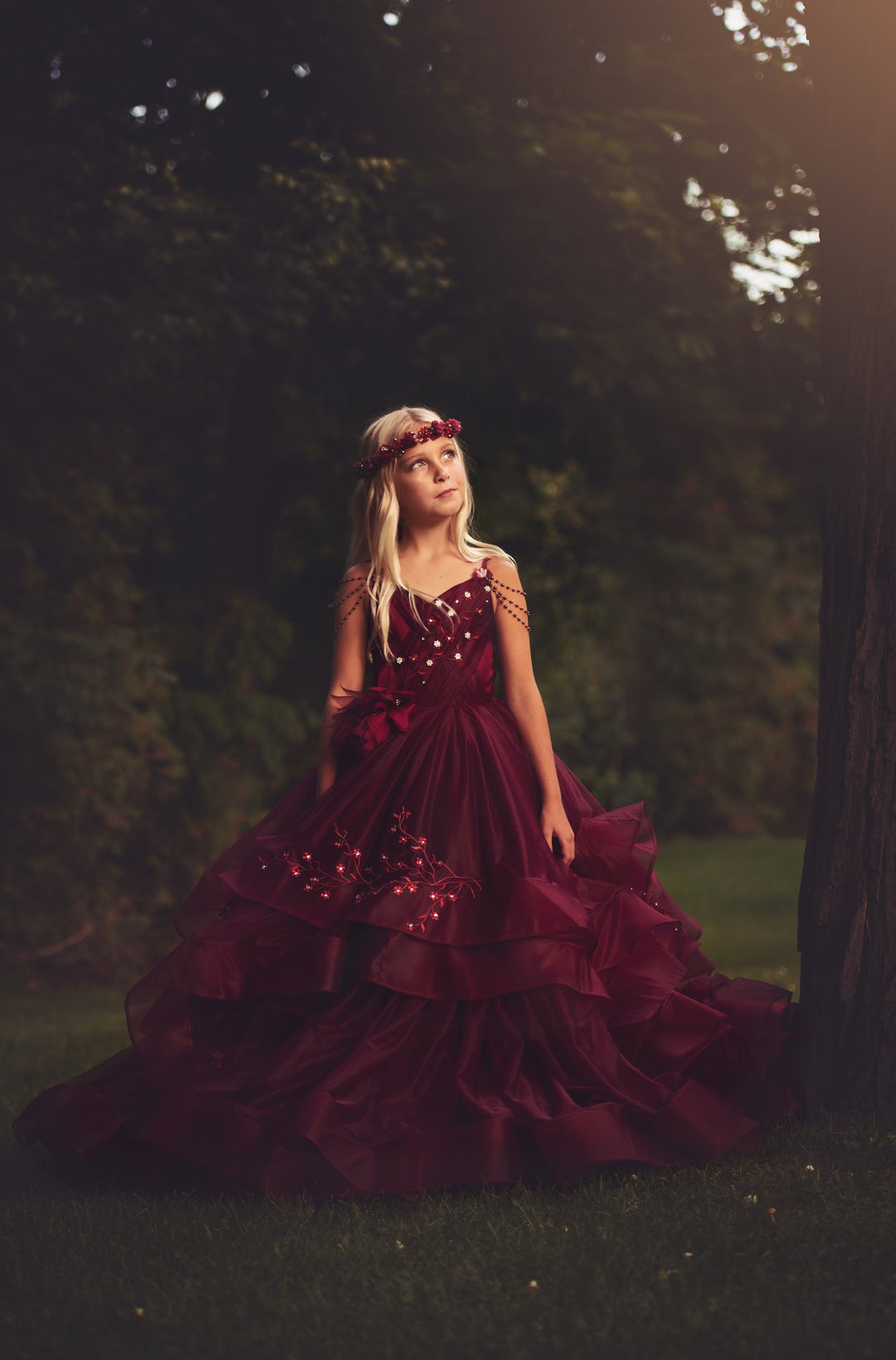 Refined Burgundy Gown