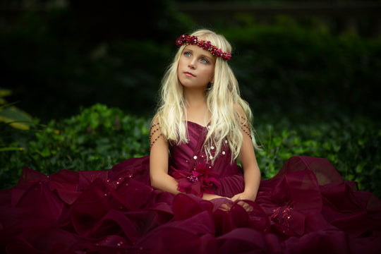 Refined Burgundy Gown