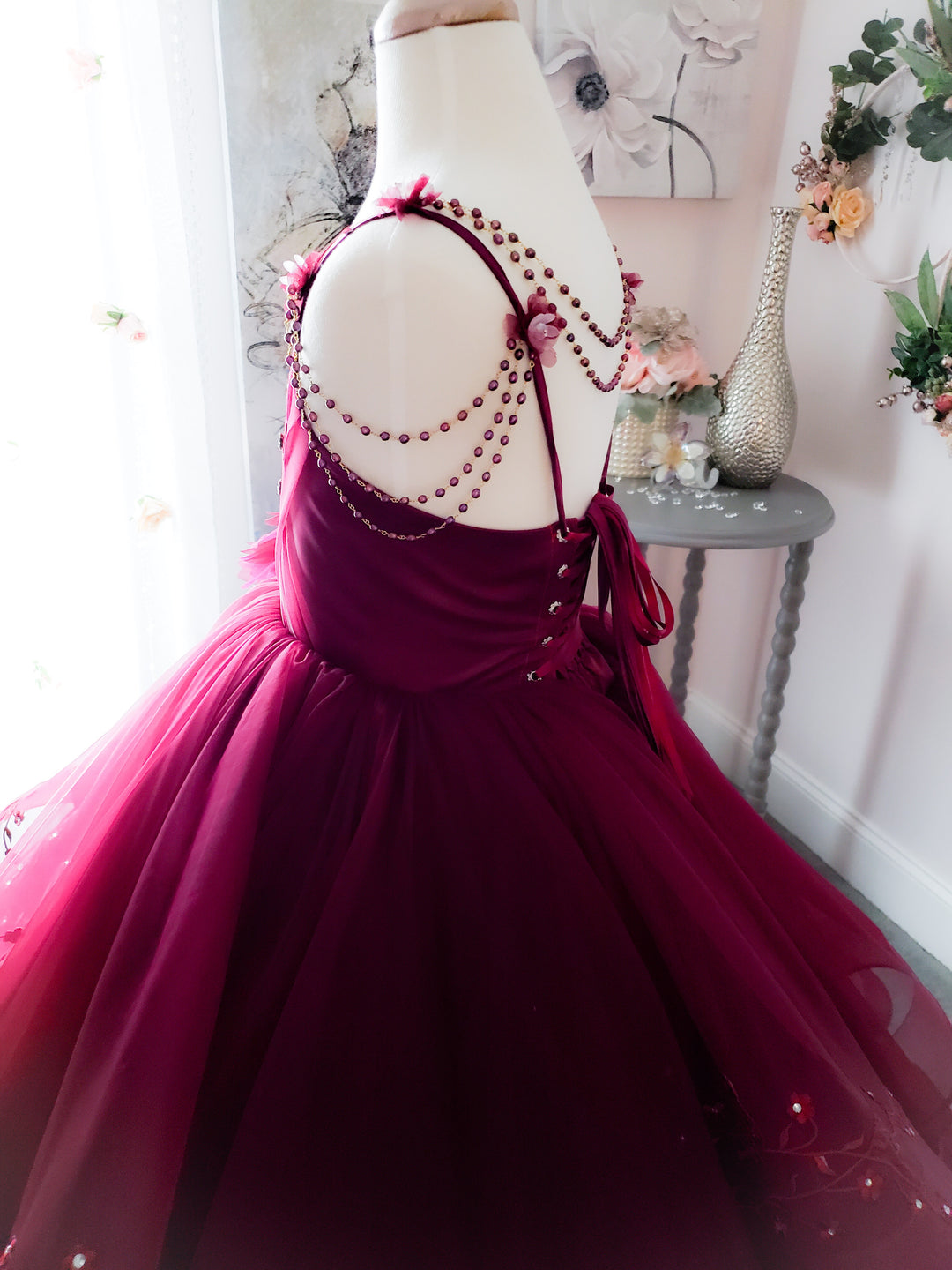 Refined Burgundy Gown