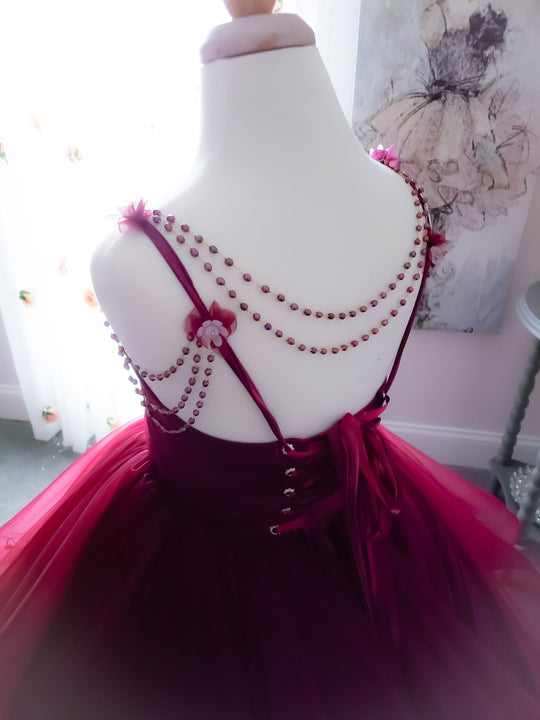 Refined Burgundy Gown
