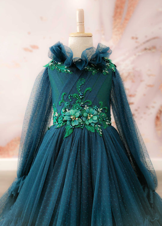Rosewood Gown in Emerald