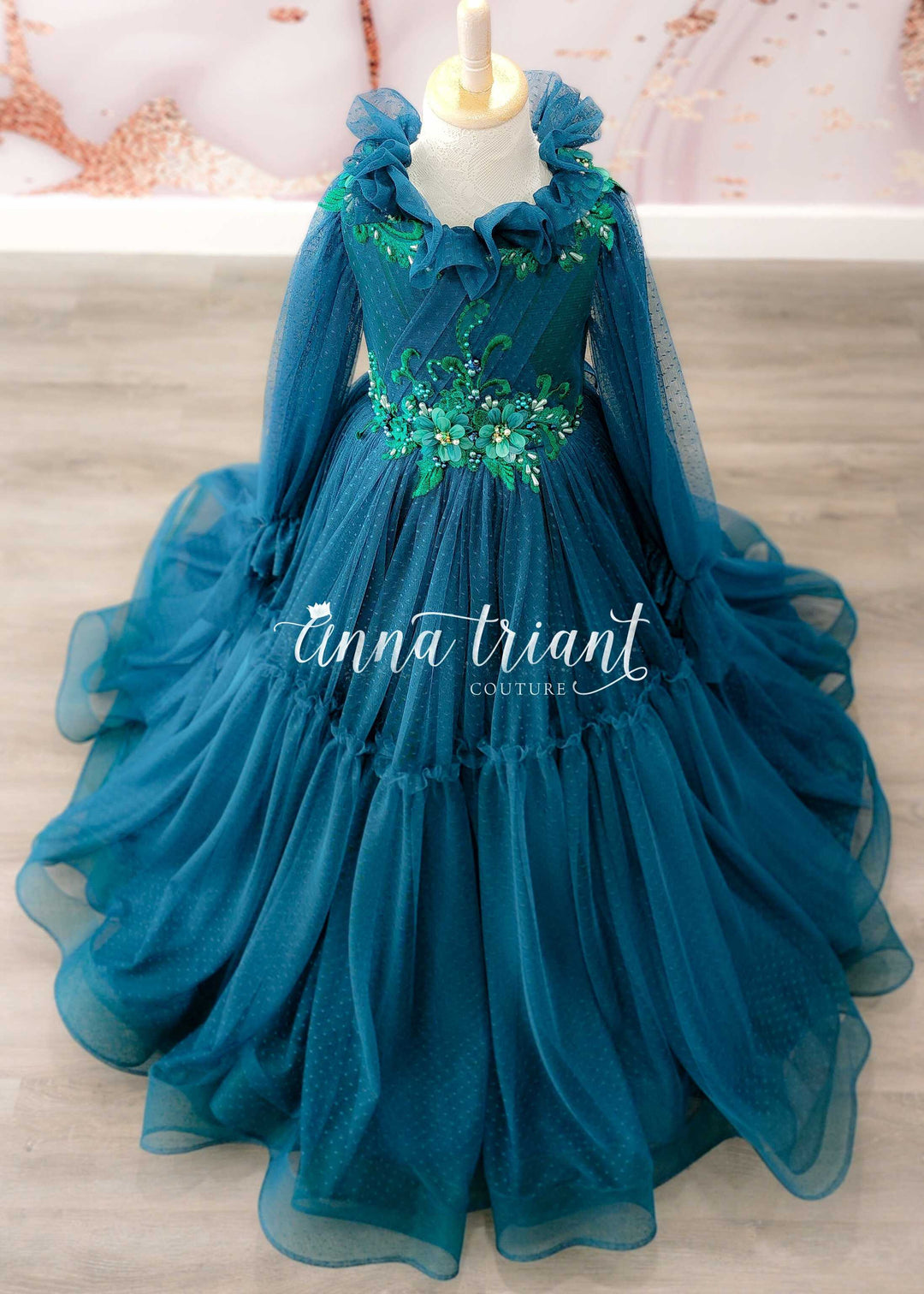 Rosewood Gown in Emerald