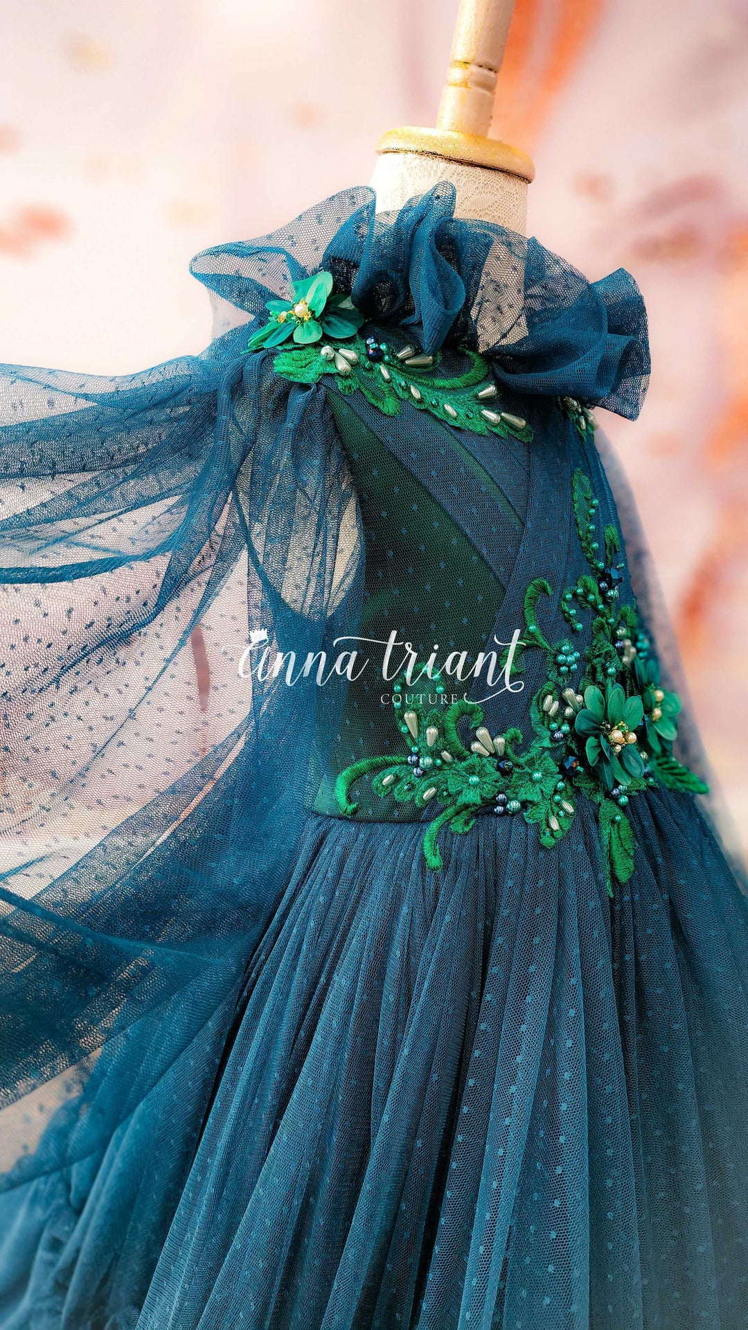 Rosewood Gown in Emerald