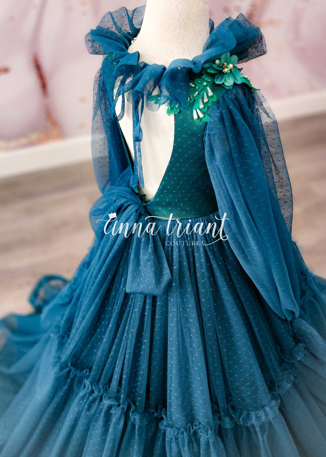Rosewood Gown in Emerald