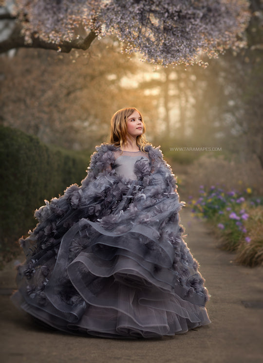 Blooming Monochrome Gown