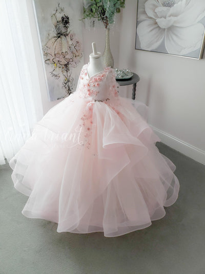 Silver Strand Gown in Light Pink